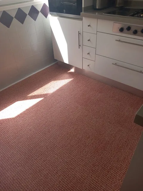 Después de cocina · acabado rojizo con solución Ana Durán