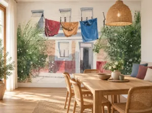 MURAL A 042 CON JAZMINES · Ambiente